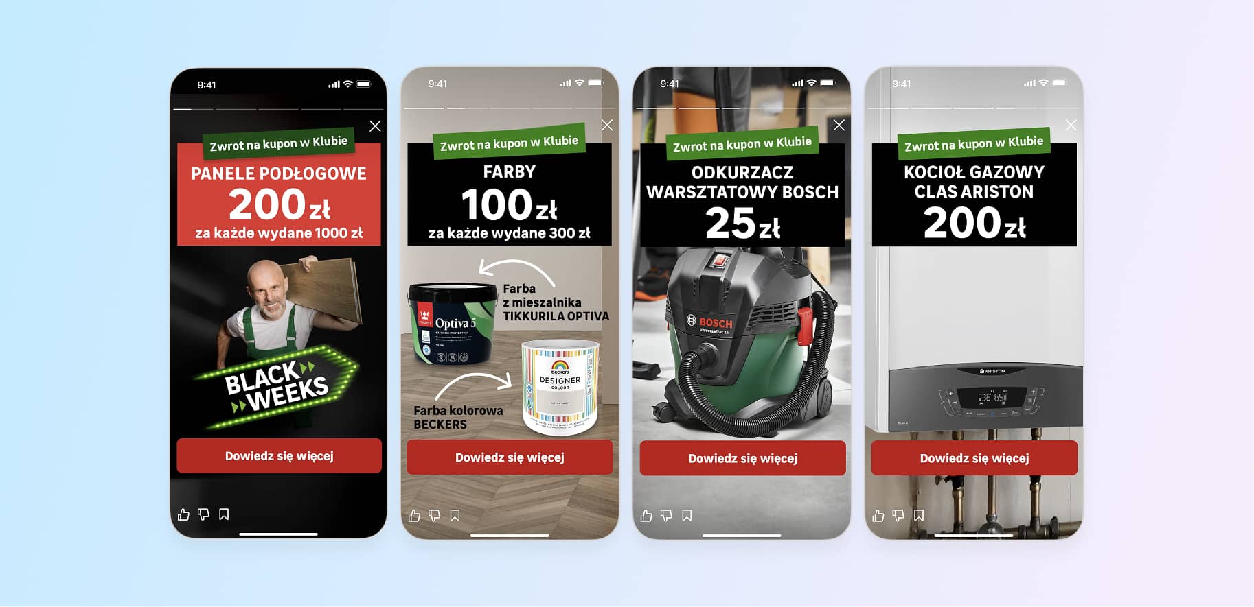 in-app stories for black friday leroy merlin